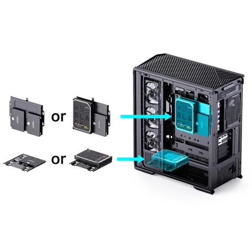 Case JONSBO D400 Black – ATX| Kính Cường Lực| Hỗ Trợ VGA Dài